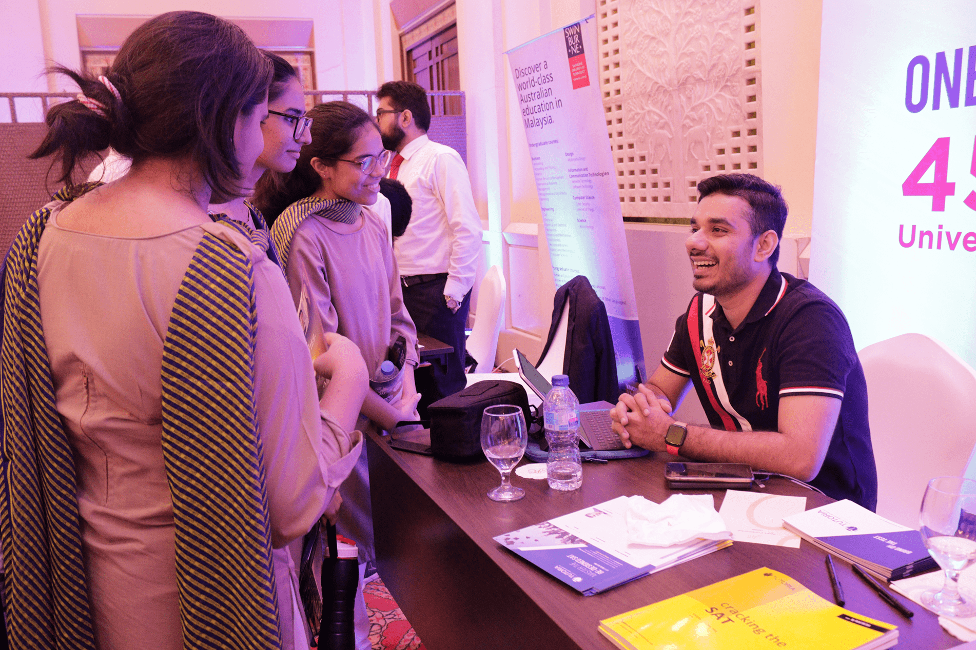 Picture of a male and a female student